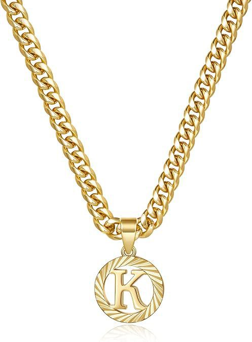 Wholesale Hollow-out 26 gold letter necklace