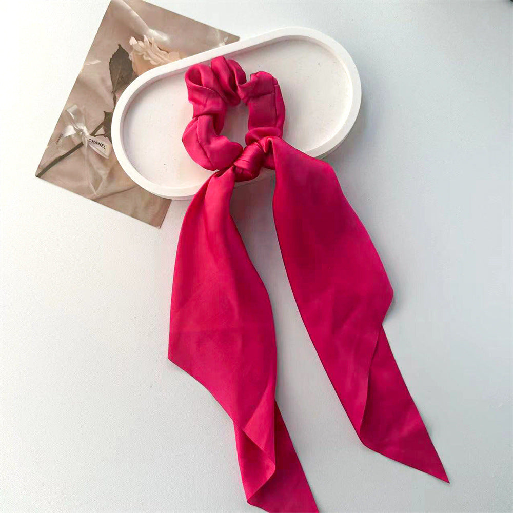 Wholesale Ponytail Ribbons Satin Scrunchies Hair Accessories Hair Scrunchies