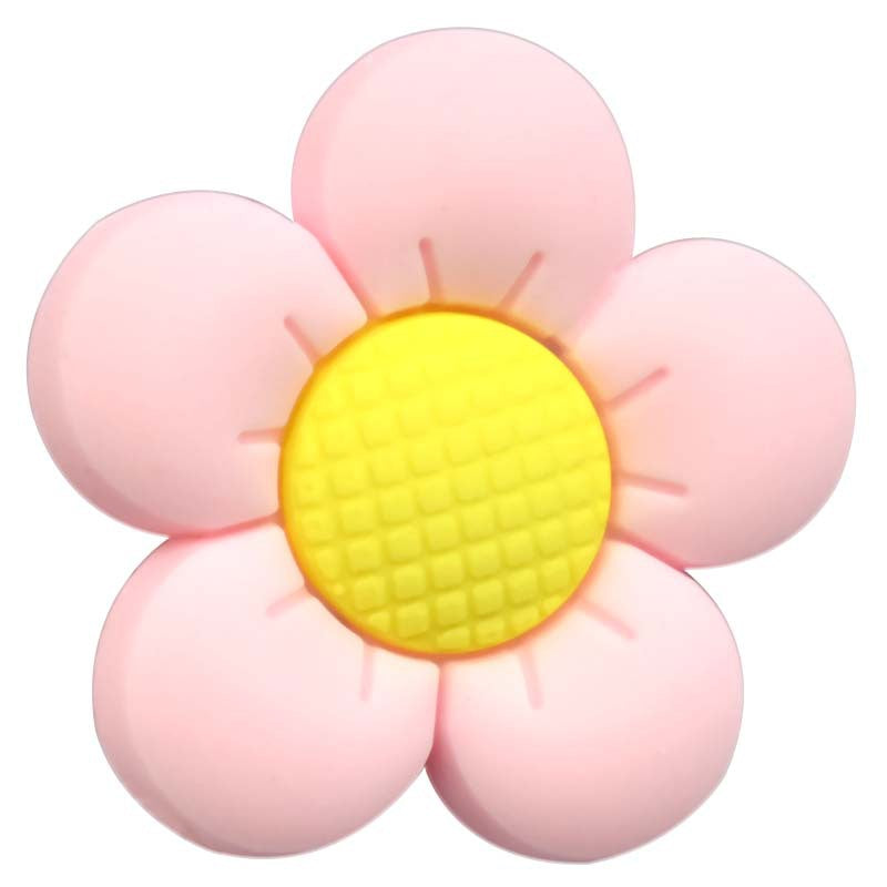 Wholesale Random 100pcs Colored Flower Shaped Focal Beads