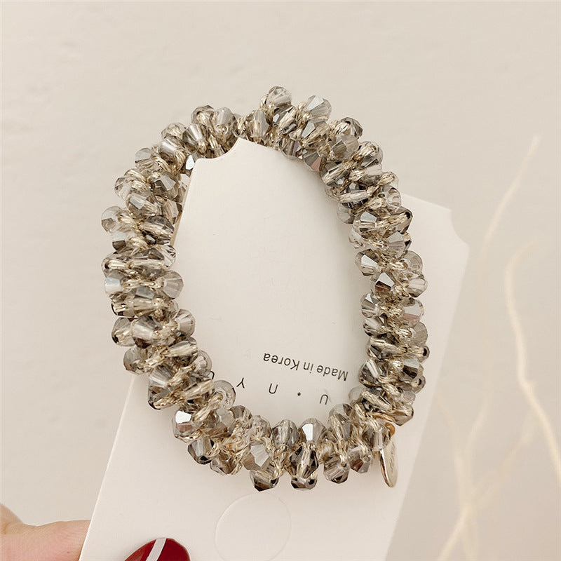 Wholesale Four Leaf Clover Crystal Hair Ties