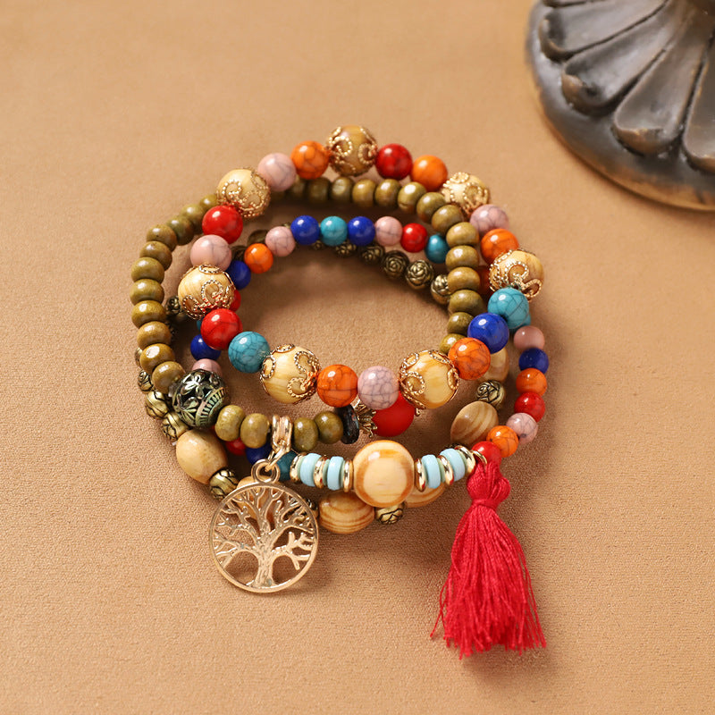 Wholesale Bohemian Handmade Exoticism Woven Multi-Layer Bracelet