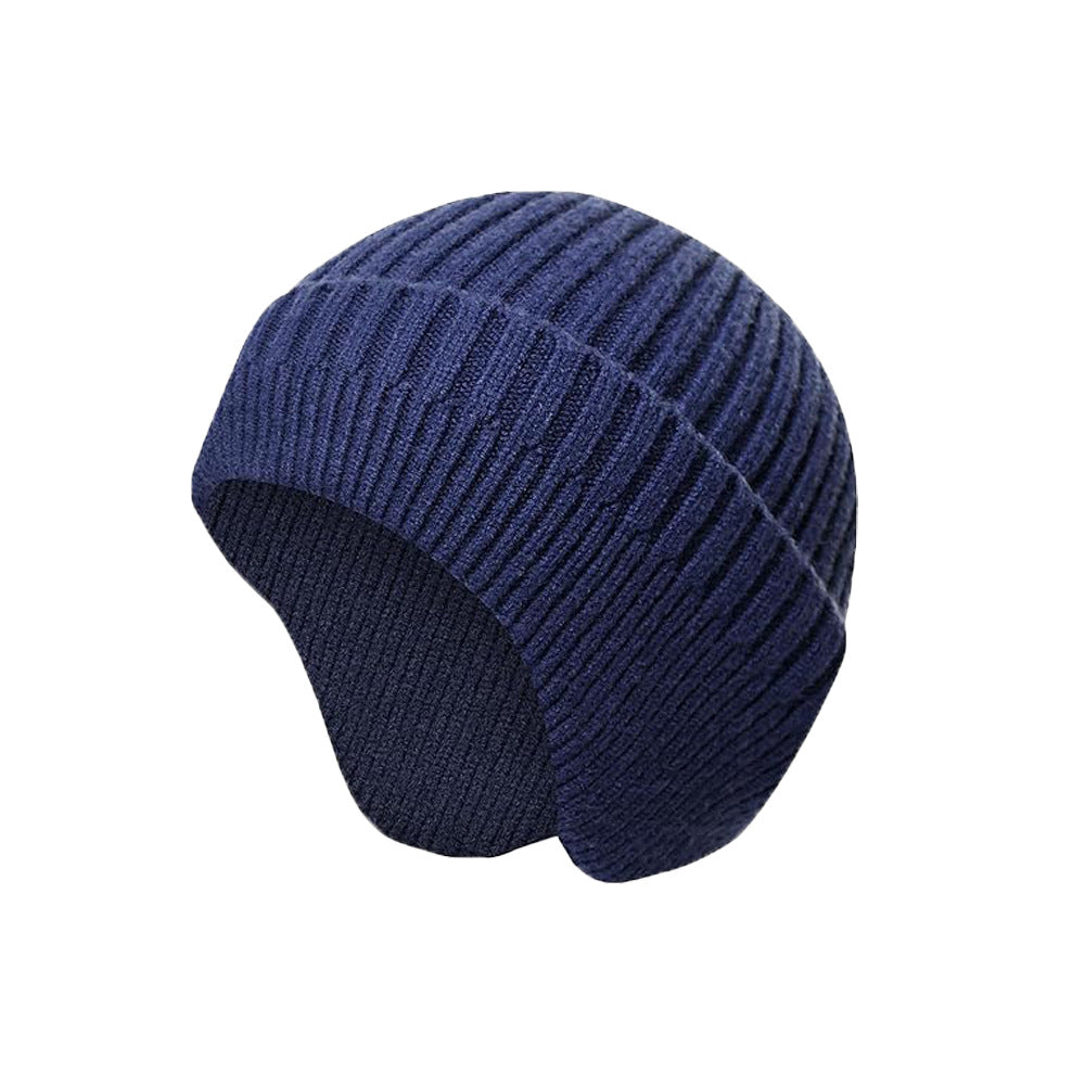Wholesale Autumn and Winter Thick Warm Ear Protection Men's and Women's Outdoor Cold Proof Pullover Knitted Hat