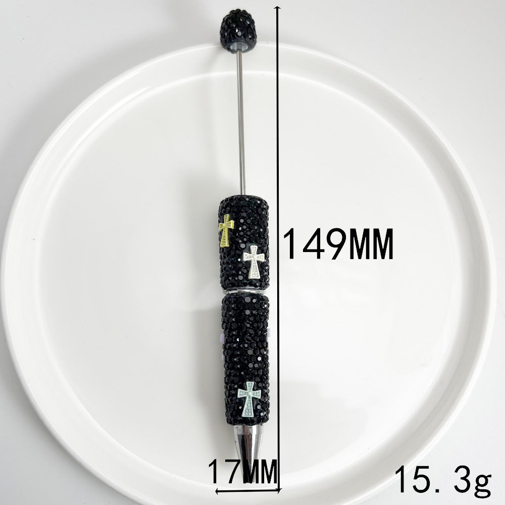 Wholesale Full Diamond Cross Soft Clay  Beadable Pens DIY Beadable