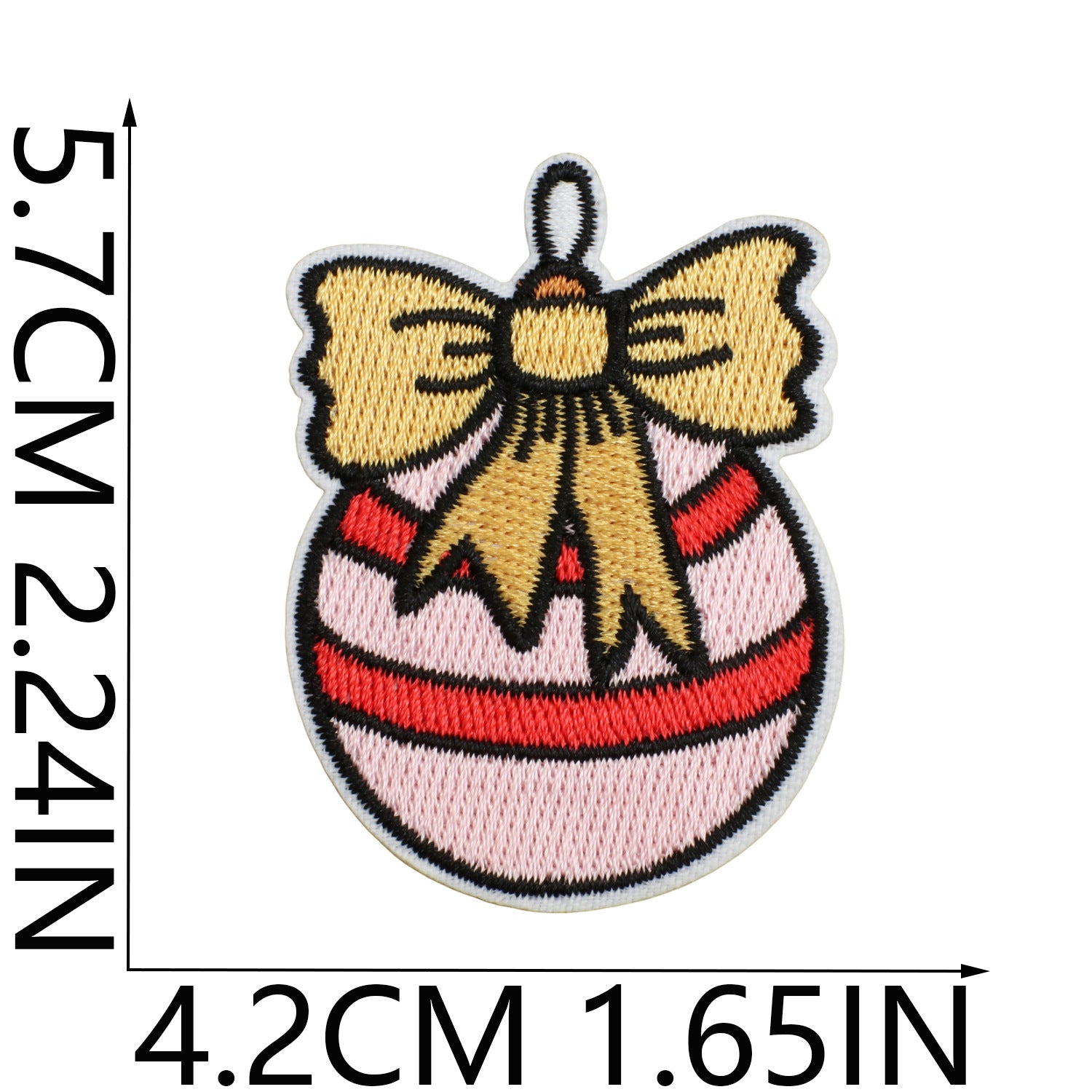 Wholesale Polyester Iron On Christmas Embroidered Patches Bells Stars Cartoon Design For Clothing DIY