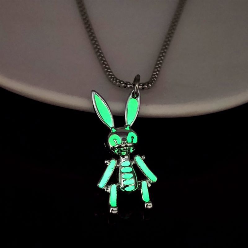 Wholesale Rabbit Luminous Pendant Accessories Alloy  Chain