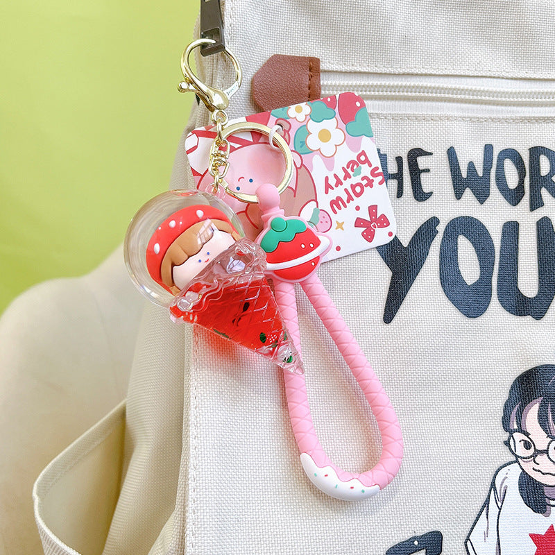 Wholesale Acrylic Ice Cream Oil Keychain