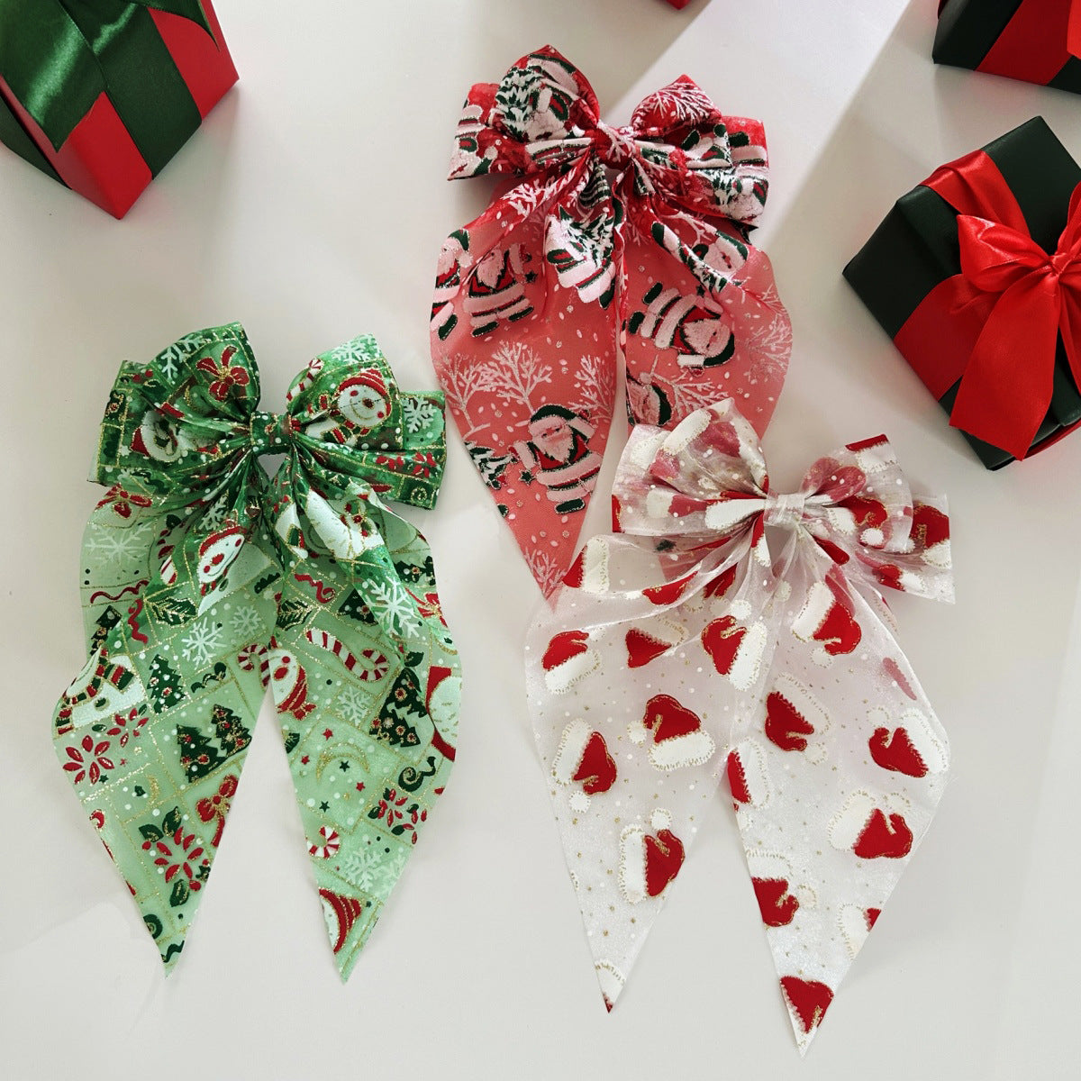 Wholesale Christmas hair accessories spring clip snowman hair clip holiday gift headdress