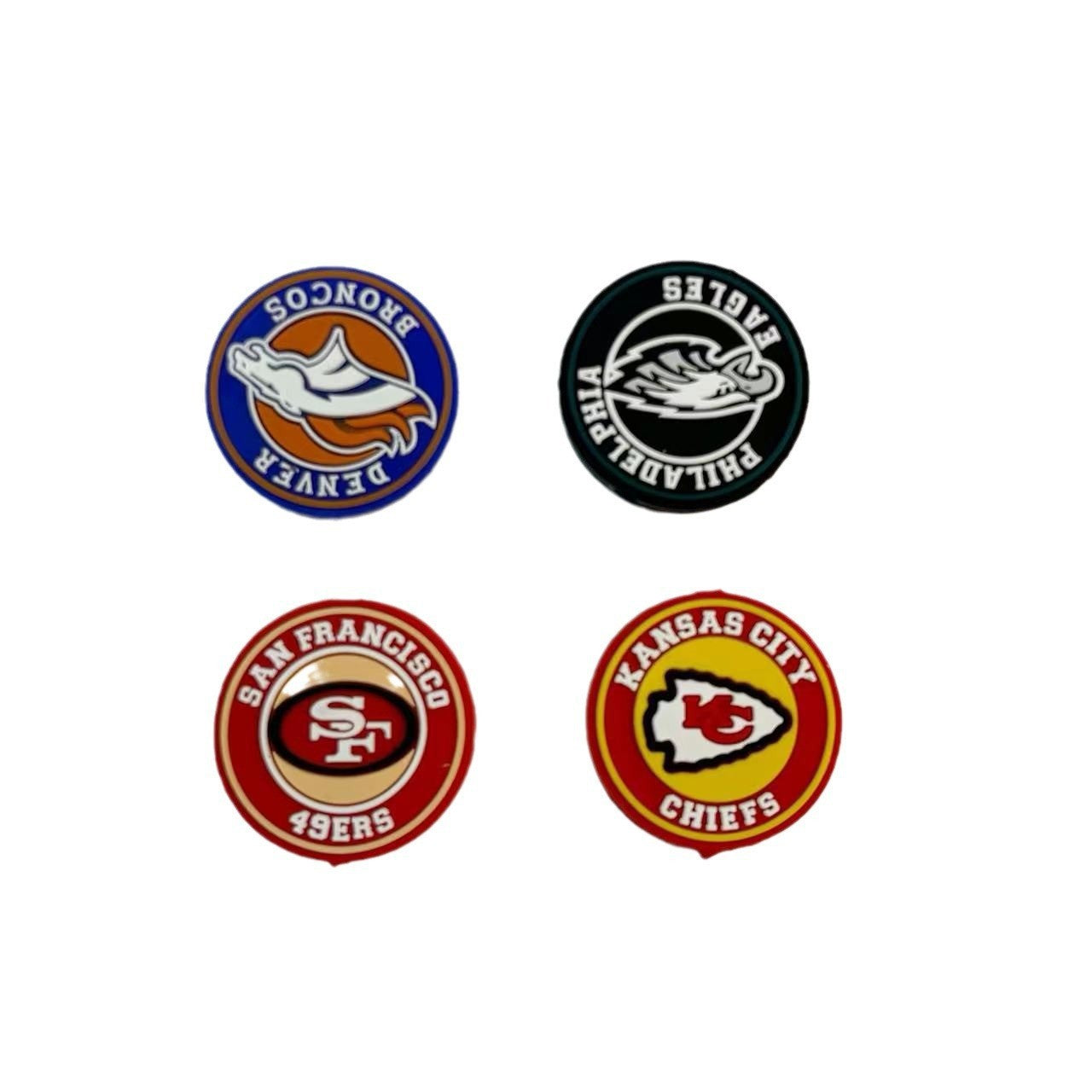 Wholesale 10pcs Sport Beads DIY Silicone 2D Beads