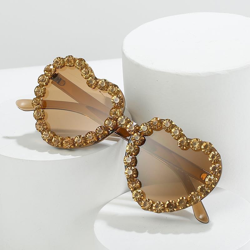 Wholesale Love Diamond Set PC Sunglasses