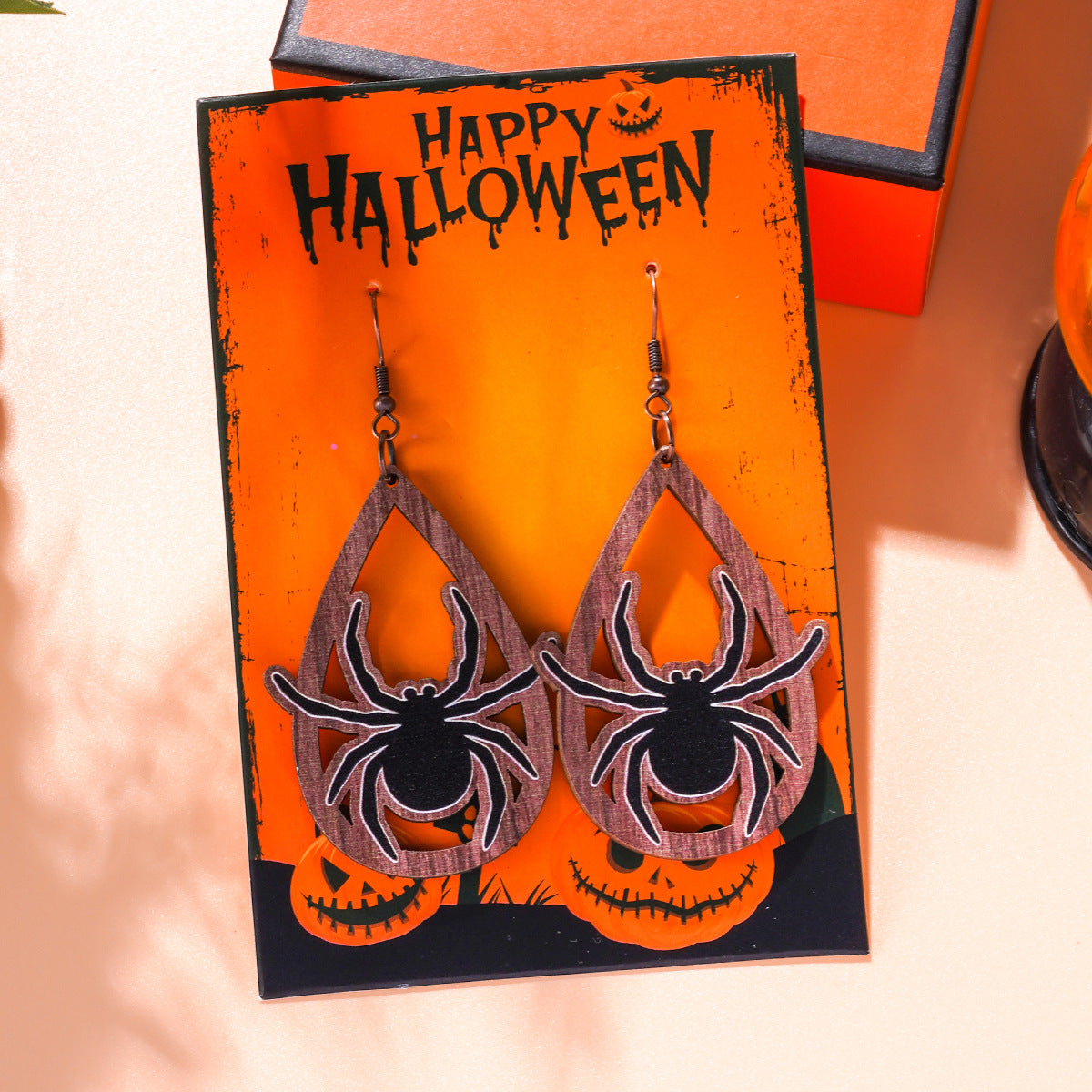 Wholesale Halloween Series Funny Cartoon Bat Ghost Pumpkin Earrings