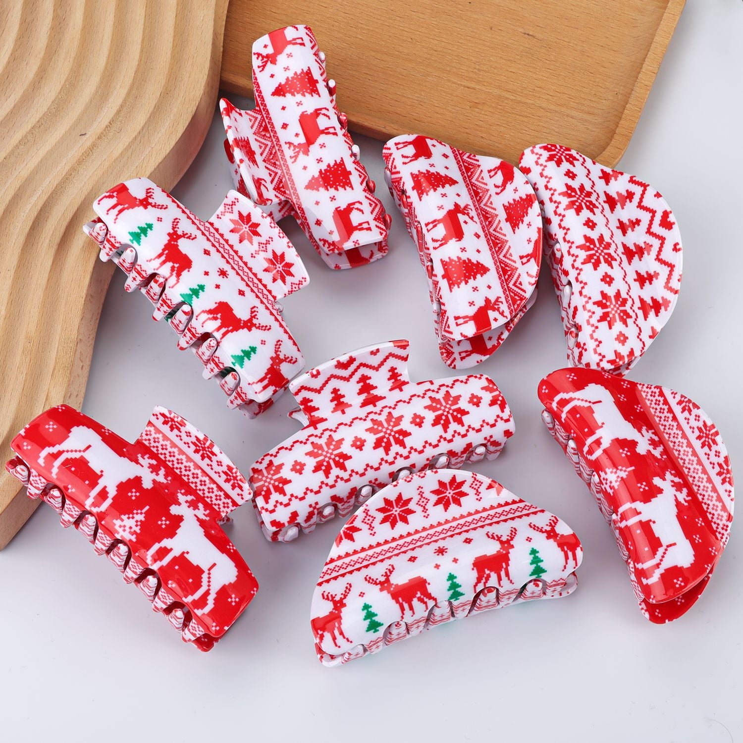 Wholesale Christmas PVC Hair Clips