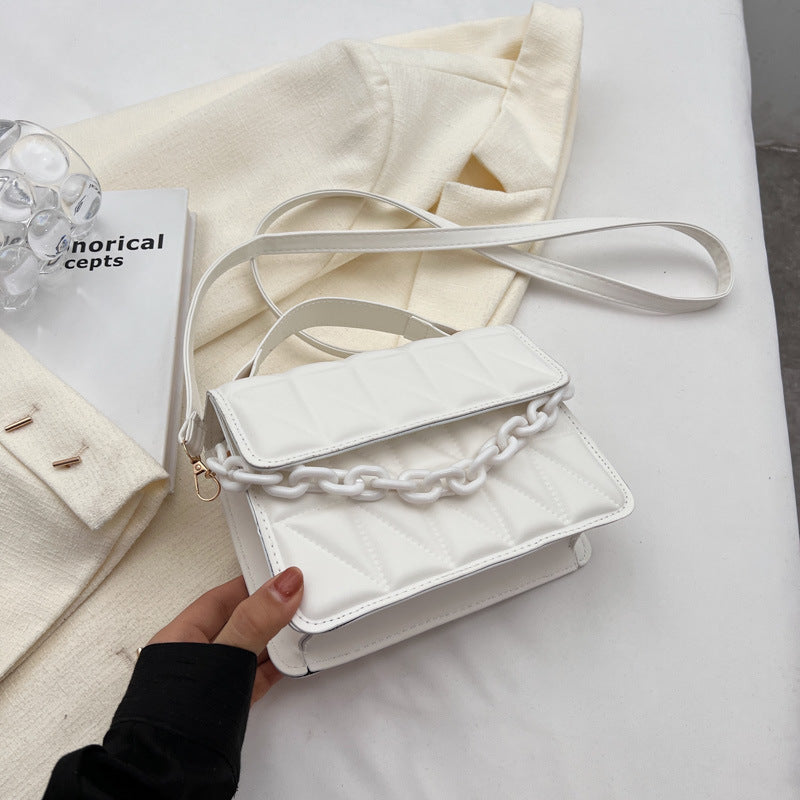 Wholesale Simple Diamond-shaped Trendy Fashion Handbag Shoulder Bag