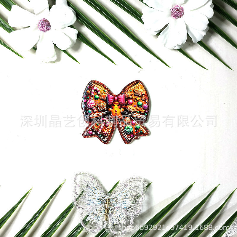 Wholesale 10pcs/pack sequined Christmas crackers acrylic DIY accessories