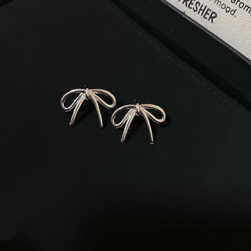 Wholesale Pearl Bow Beaded Necklace Versatile Earrings