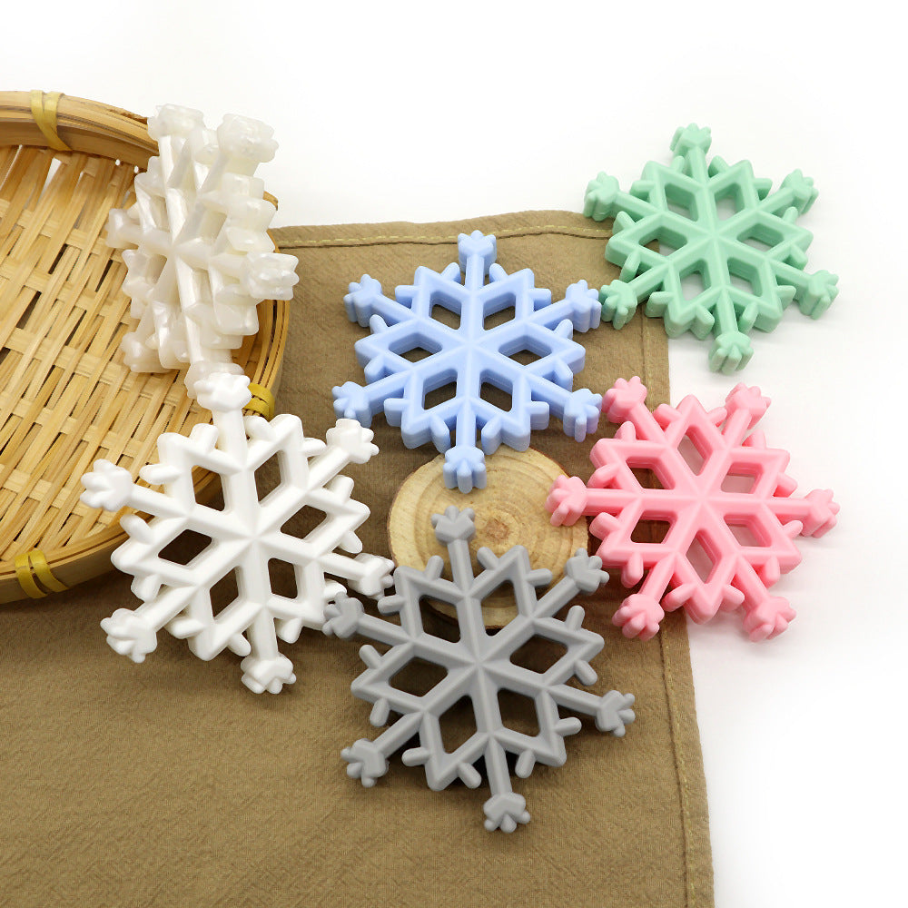 Wholesale Christmas Food Grade Silicone Teething Sticks Baby Chews Pacifier 10PCS