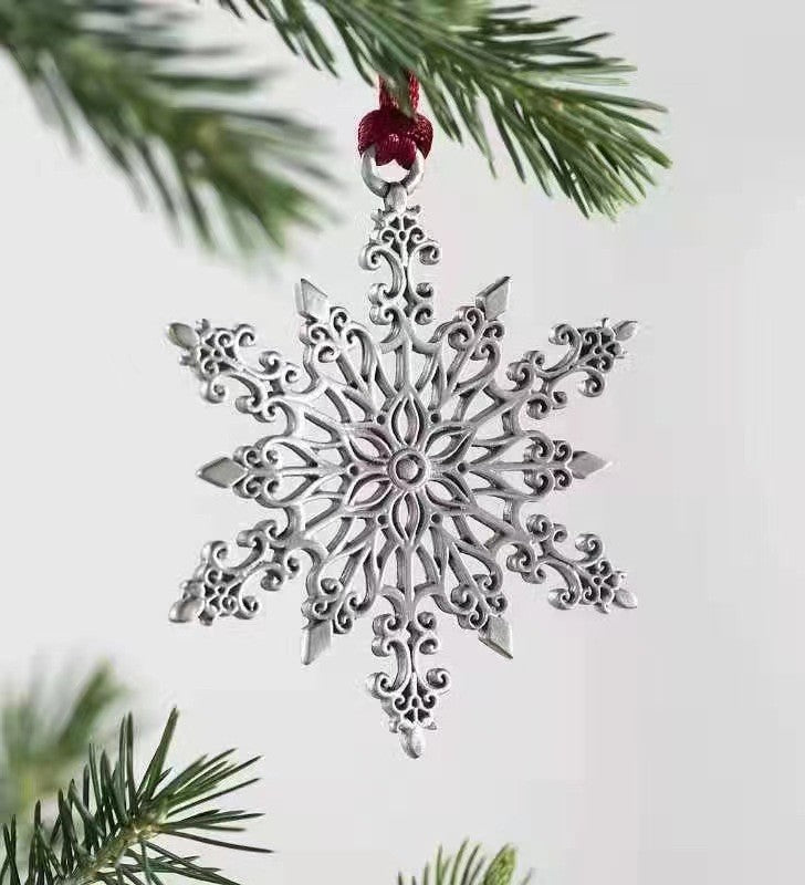 Wholesale Christmas Pendants Metal Snowman Christmas Decorations