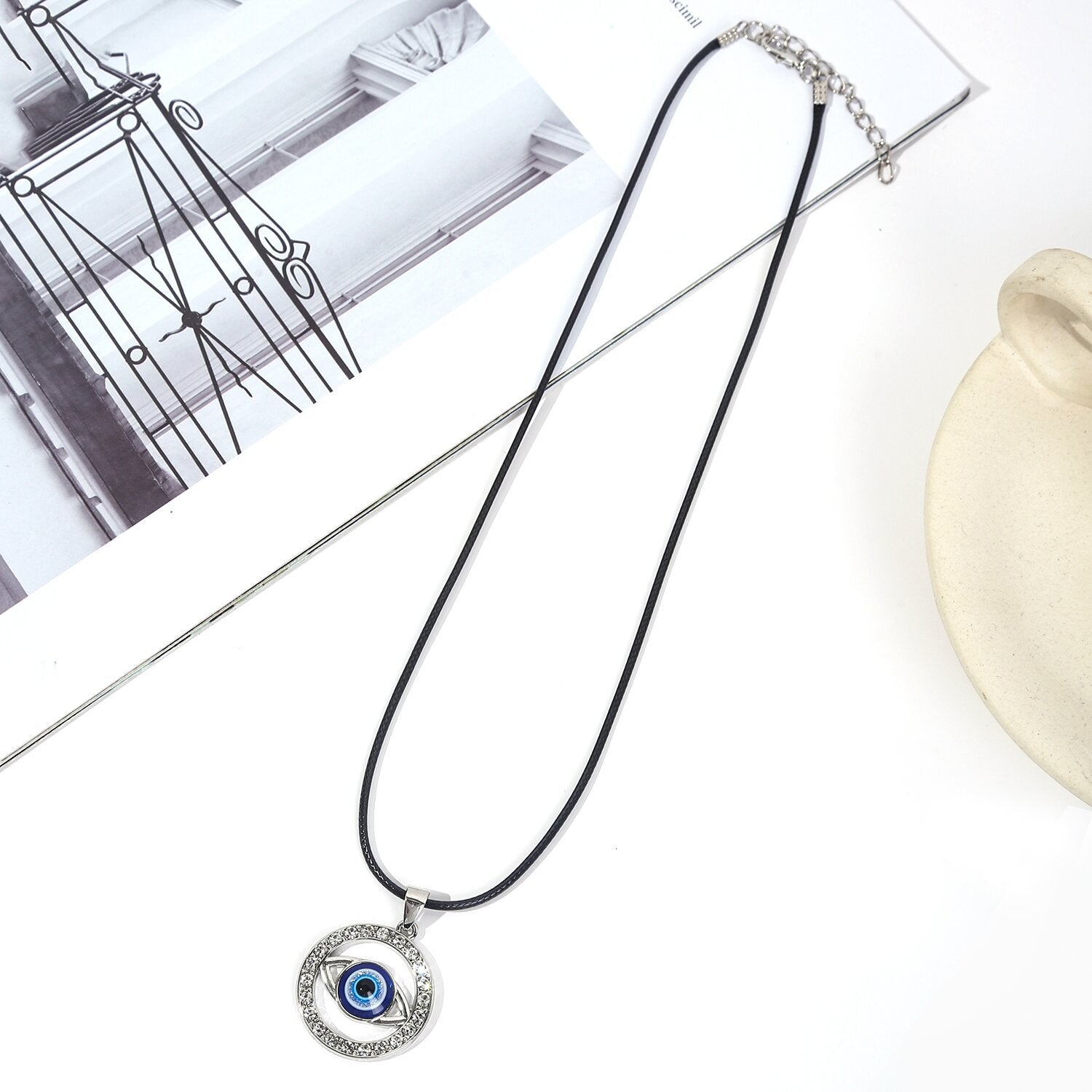 Wholesale Alloy Devil Eye Necklace