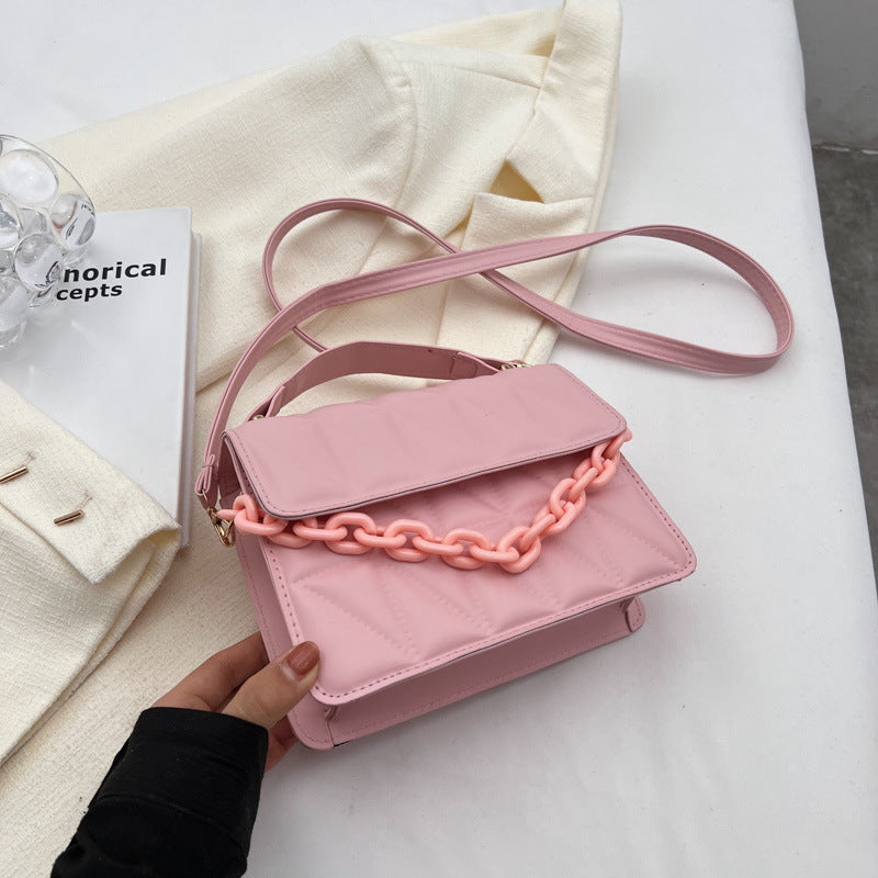 Wholesale Simple Diamond-shaped Trendy Fashion Handbag Shoulder Bag