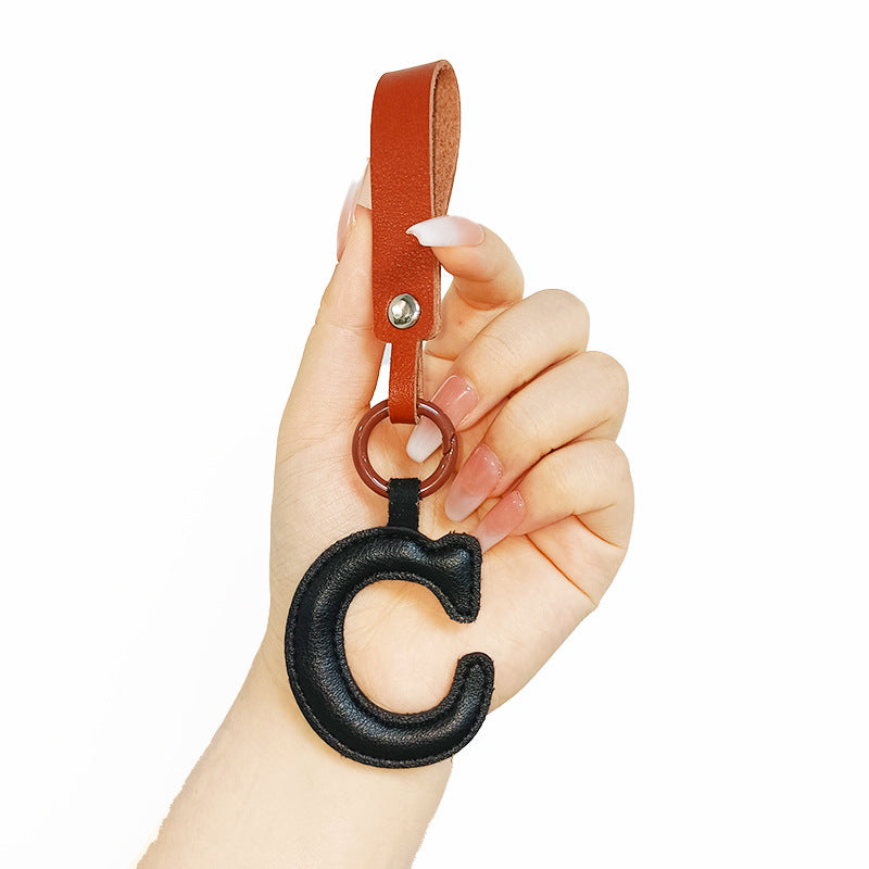 Wholesale Leather Keychains With English Letters