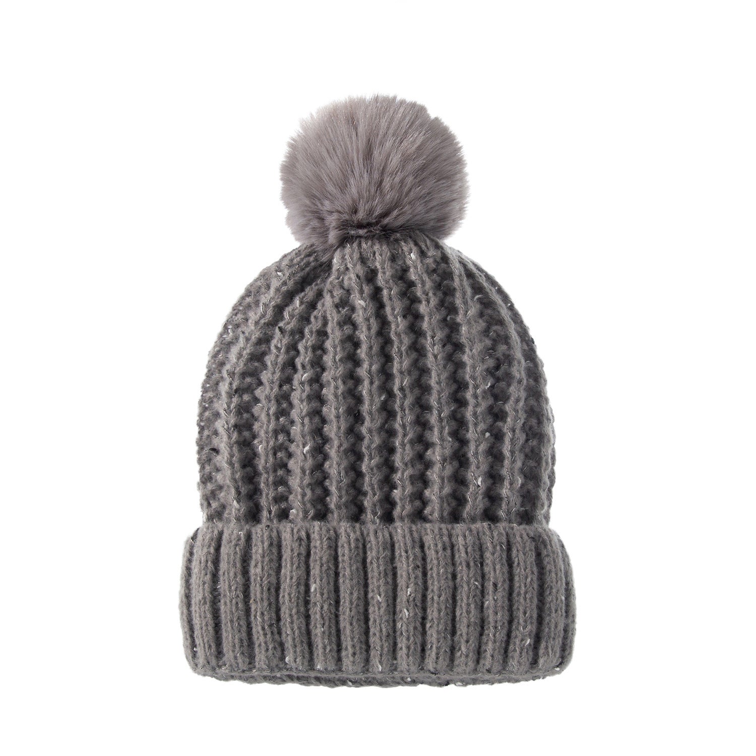 Wholesale of New Plush and Warm Fur Ball Adult TR Knitted Hats