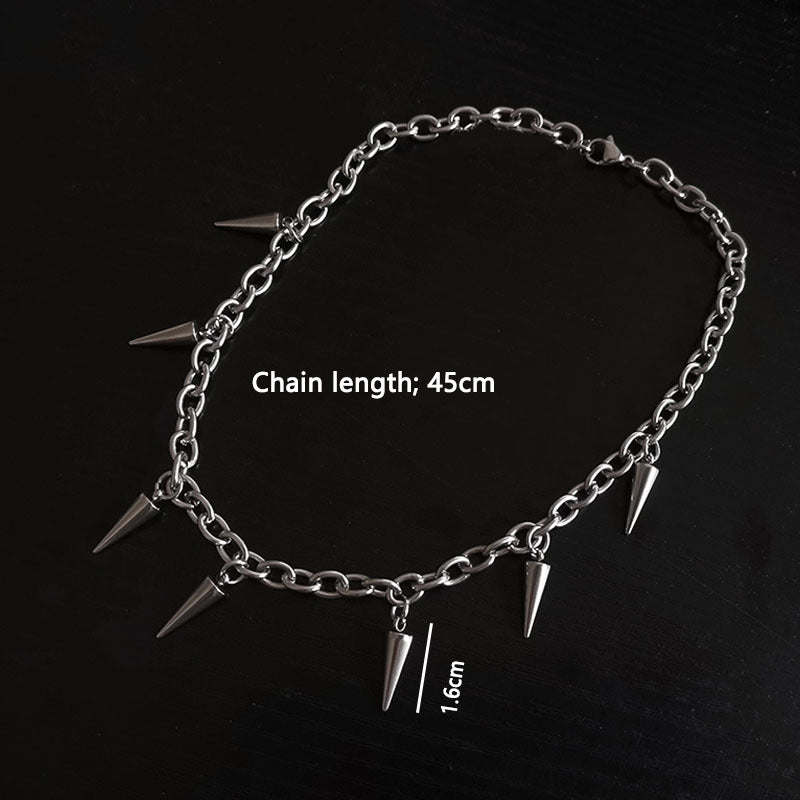 Wholesale Rivet hip-hop punk clavicle chain