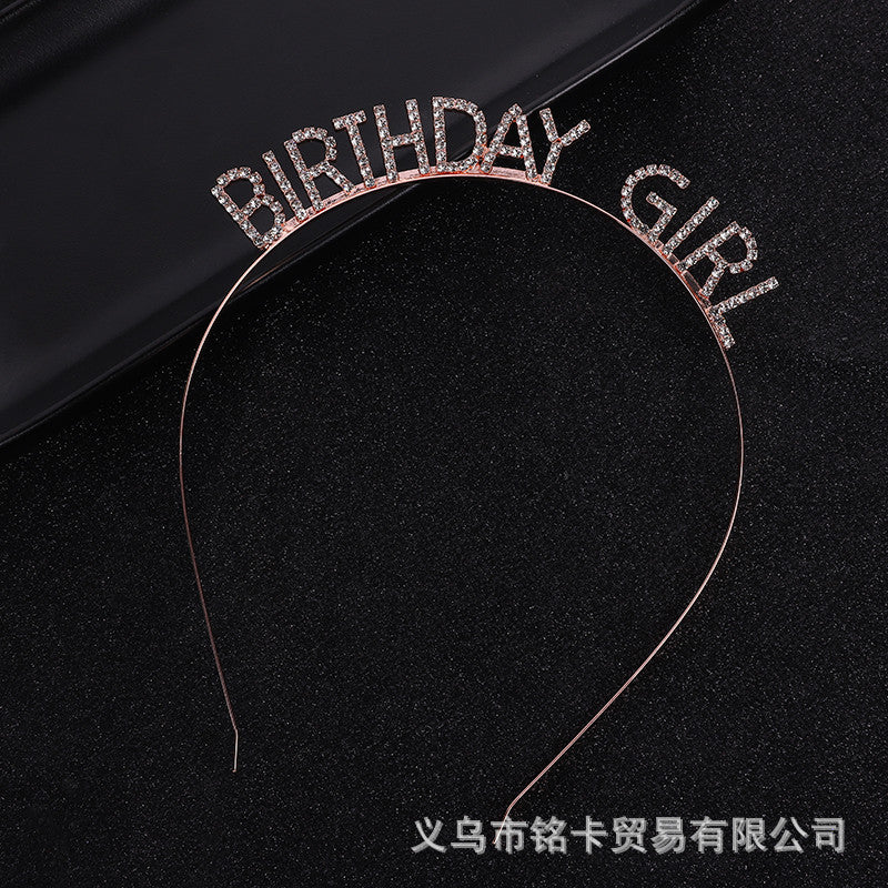 Wholesale Wholesale happy birthday birthday party headdress headband