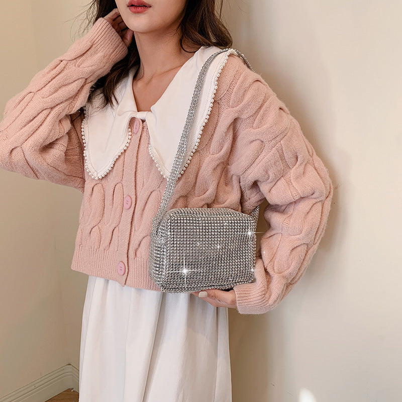 Wholesale casual niche design personalized trendy synthetic Leather small square bag