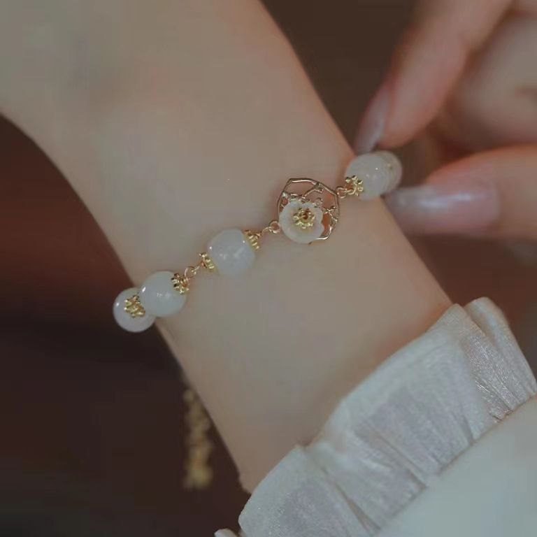 Wholesale Niche sweet style Begonia flower girlfriends bracelet