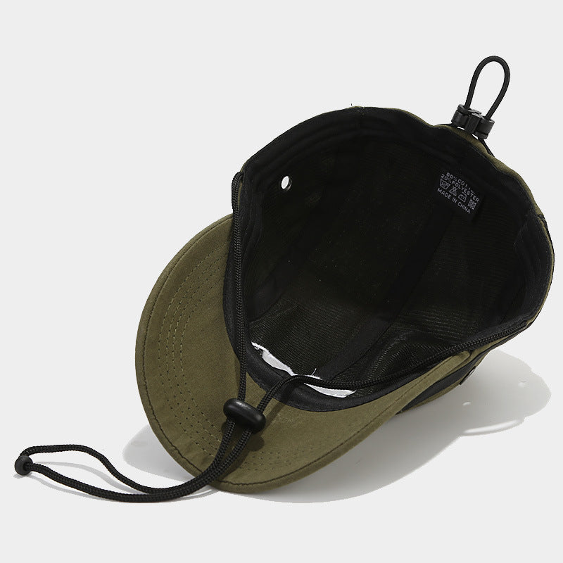 Wholesale Mountain Letter Embroidery Quick Dry Baseball Cap with Windproof Rope