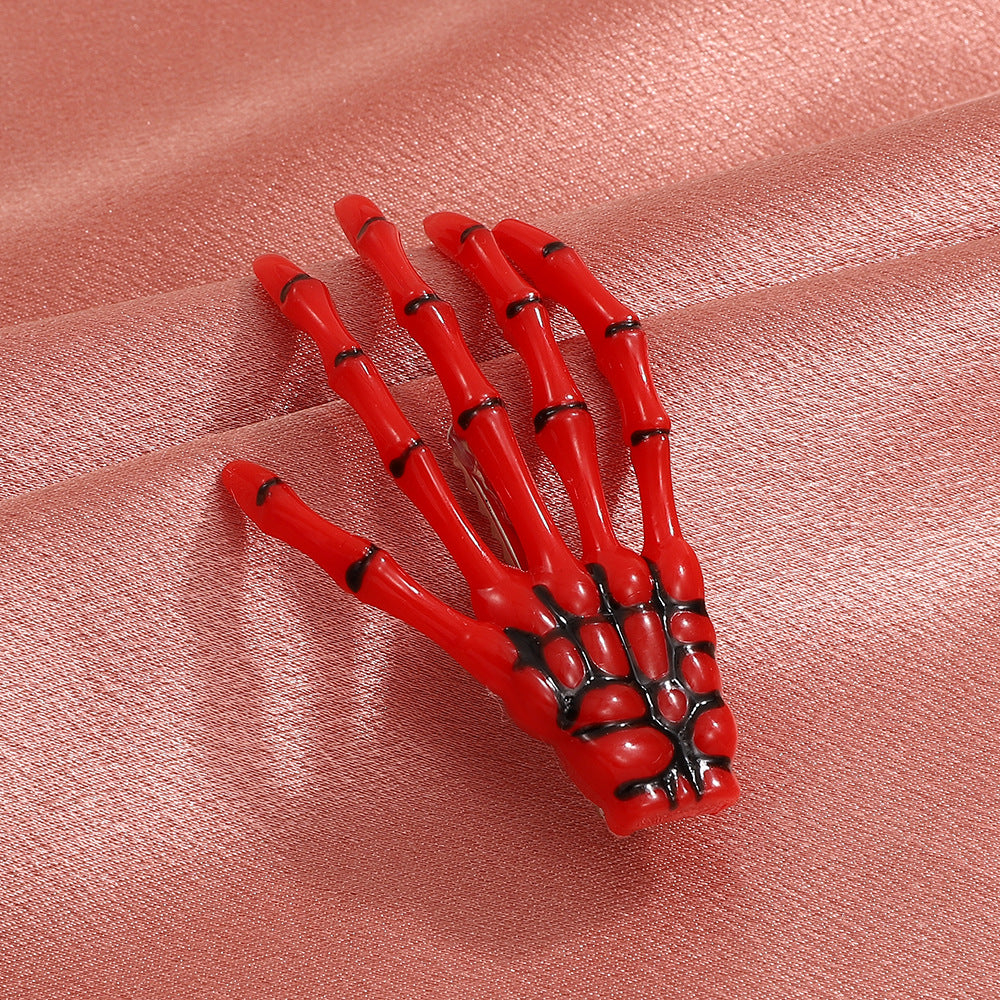 Wholesale Gothic Skeleton Hand Bone Acrylic Hair Clips