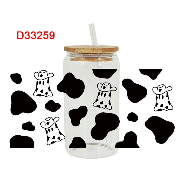 Wholesale Skull cup 16oz Cup UV DTF Wraps