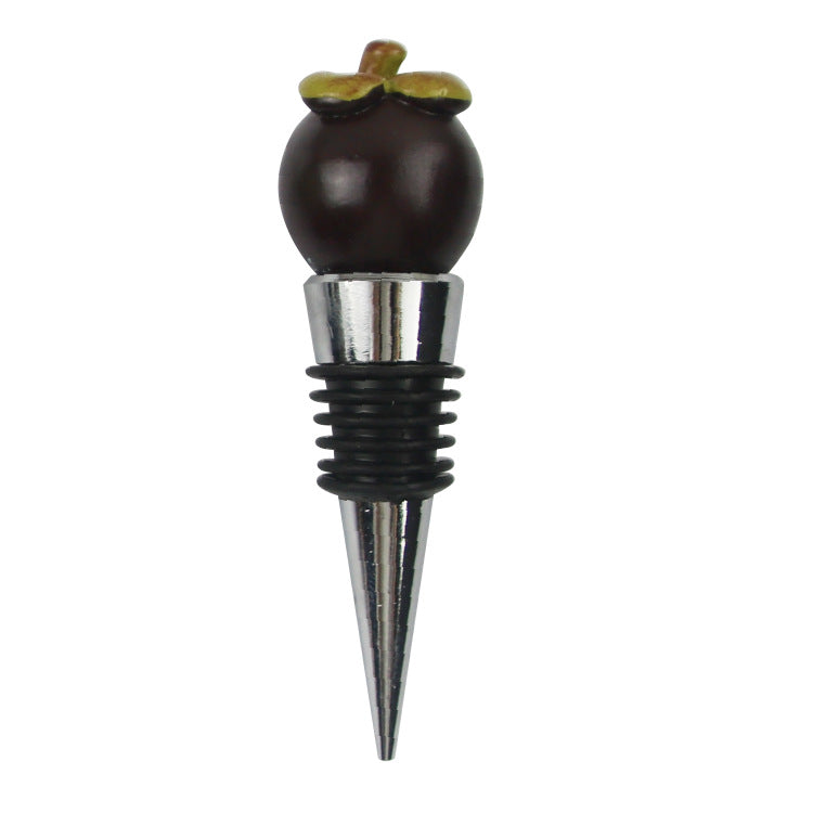 Wholesale  Fruit Wine Red Wine Stopper Pineapple Lemon Red Wine Stopper