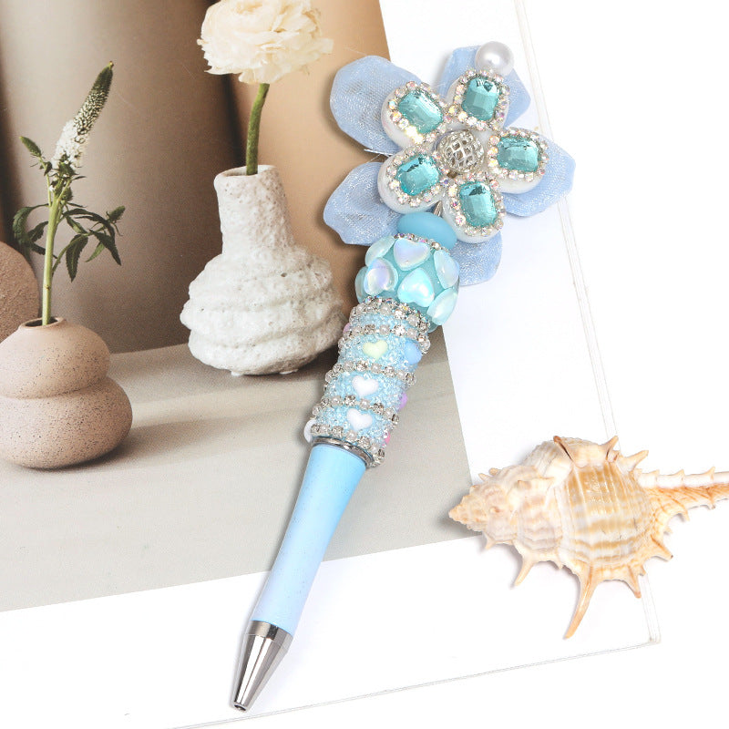 Wholesale  50pcs  Diamond studded heart-shaped bead  Acrylic Beads