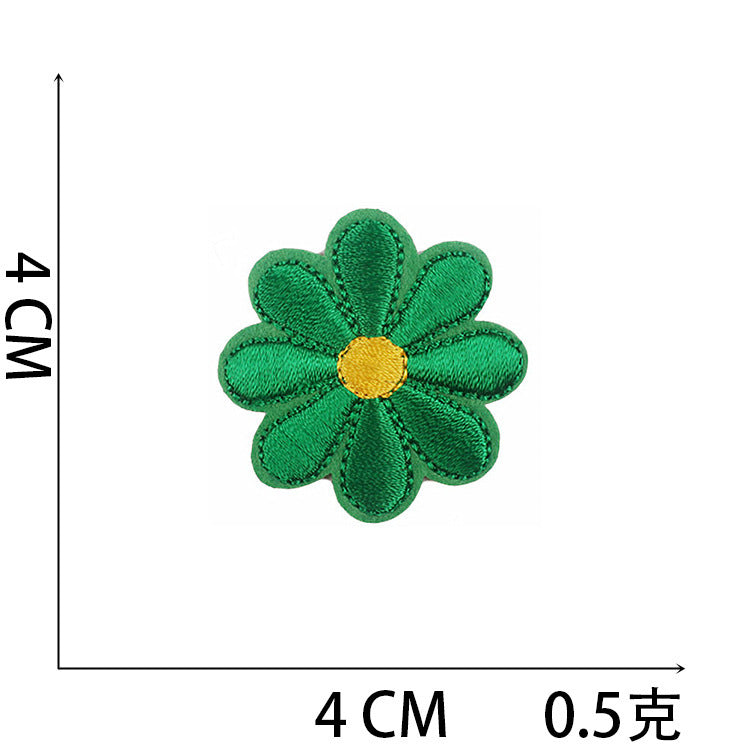 Wholesale Polyester Iron On Embroidery Patch Butterfly Floral Design For Clothing Decorative DIY Craft Supply