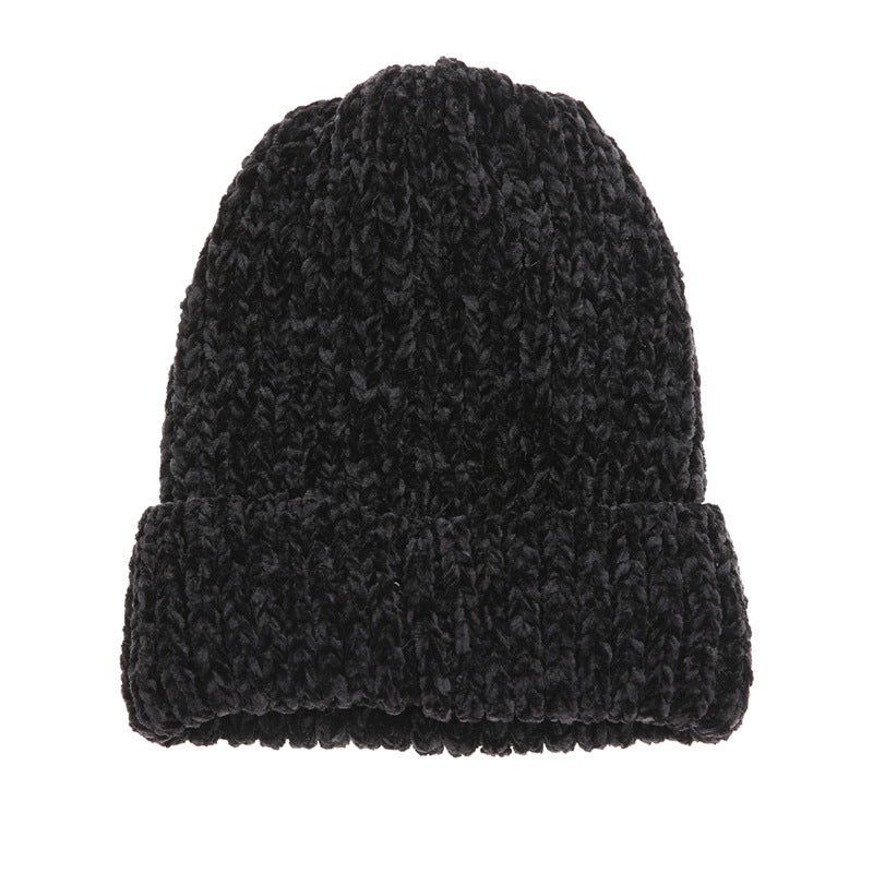 Wholesale Autumn and Winter Solid Colors Chenille Wool Hat