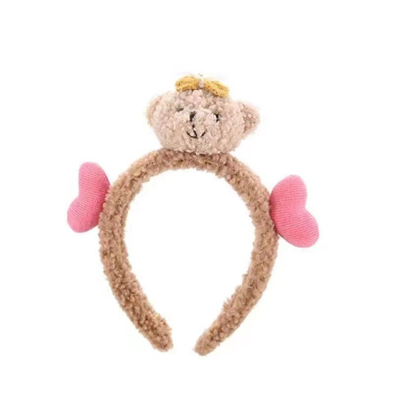Wholesale Cute Love Bear Wash Face Hair Band