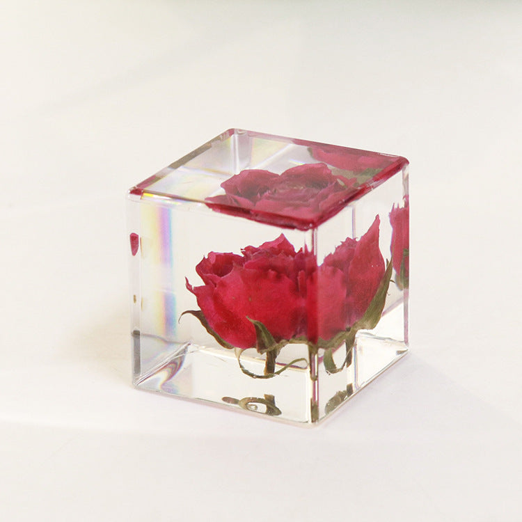 Wholesale 6pcs 3D Real Flower Bubble Rose Crafts Ornaments