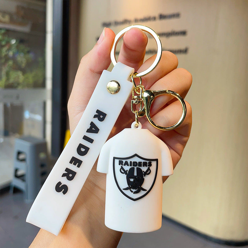 Wholesale Silicone Baseball Jersey Keychain