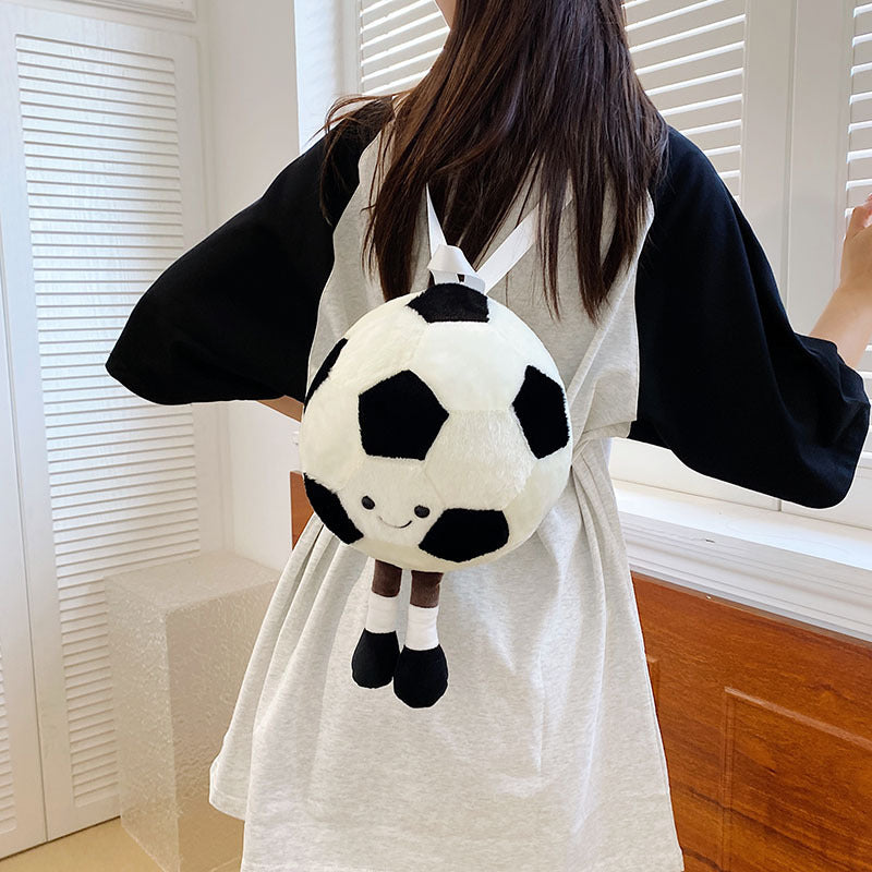 Wholesale Plush Backpack Football Basketball Plush Bag
