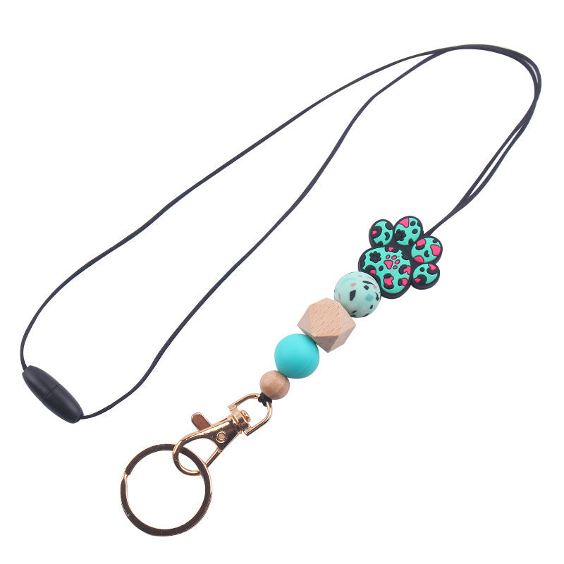 Wholesale Cartoon Animal Dog Claws Silicone Pendant Keychain