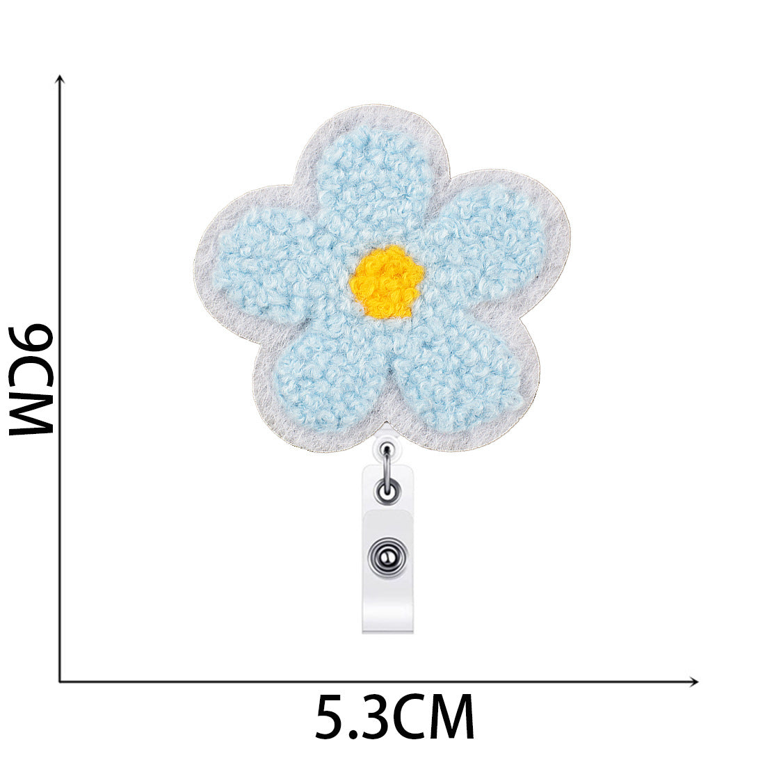 Wholesale Flower Easy-to-pull Buckle Embroidered Cloth Sticker