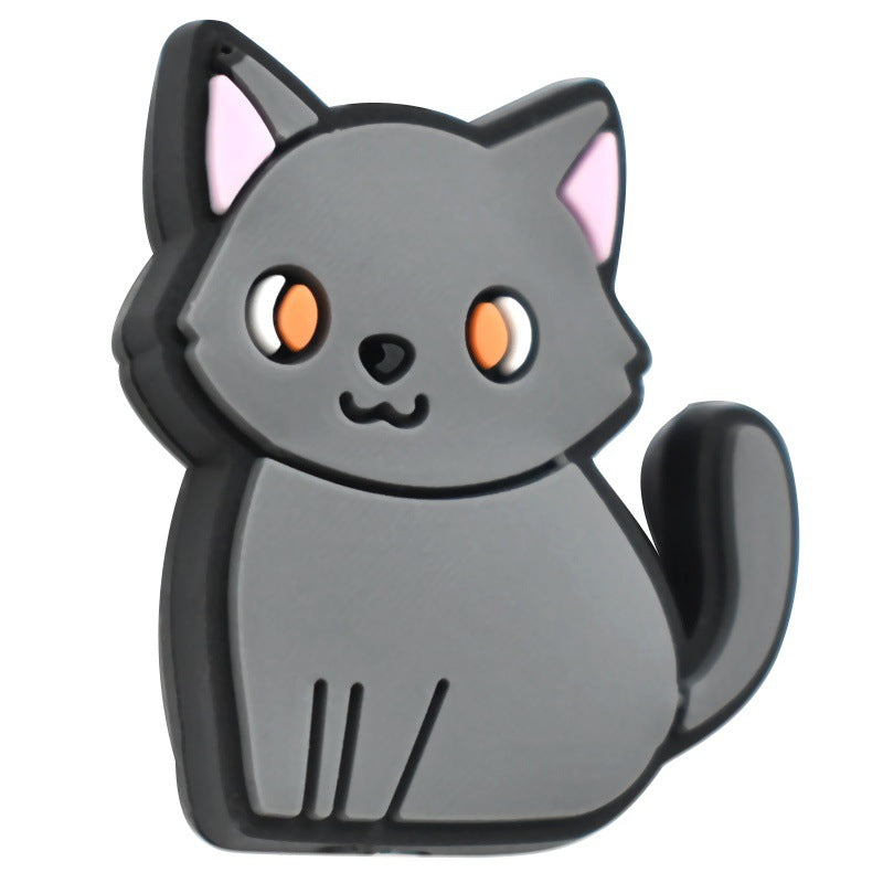 Wholesale Random 100pcs Cute Cartoon Cat Series DIY Pvc Soft Glue Beads