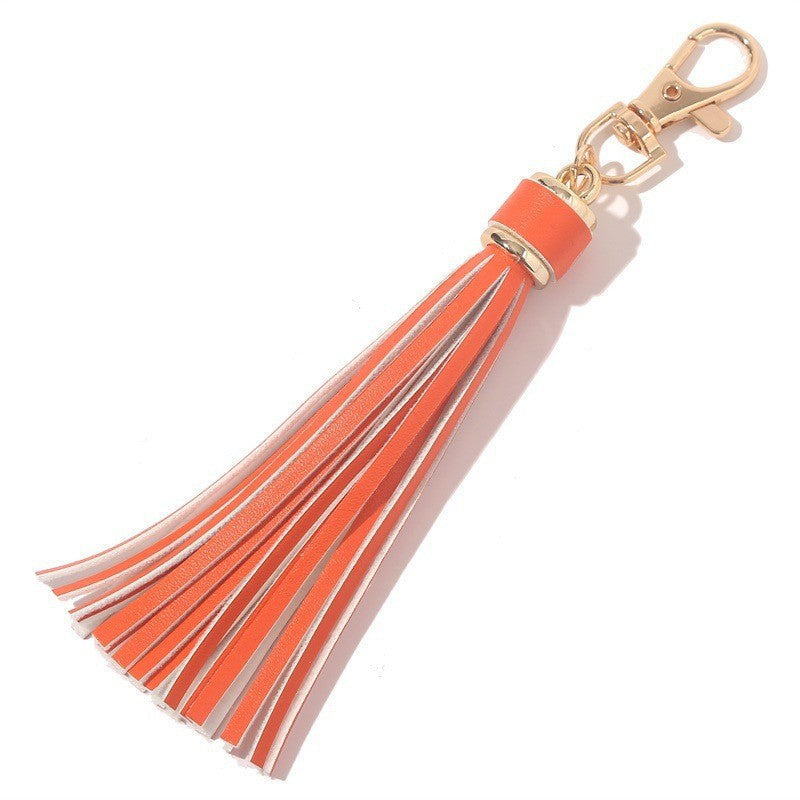 Wholesale PU Tassel Card Holder Pendant Silicone Beads Bracelet Keychain Accessories