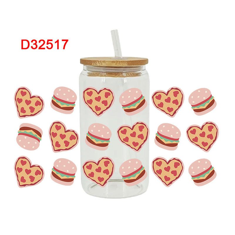 Wholesale Cartoon Dessert Series  16oz Cup UV DTF Wraps