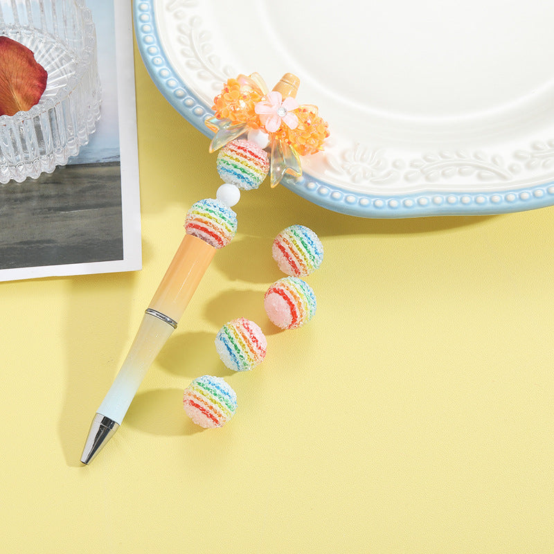 Wholesale 10pcs Rainbow Gluga Ball Bead