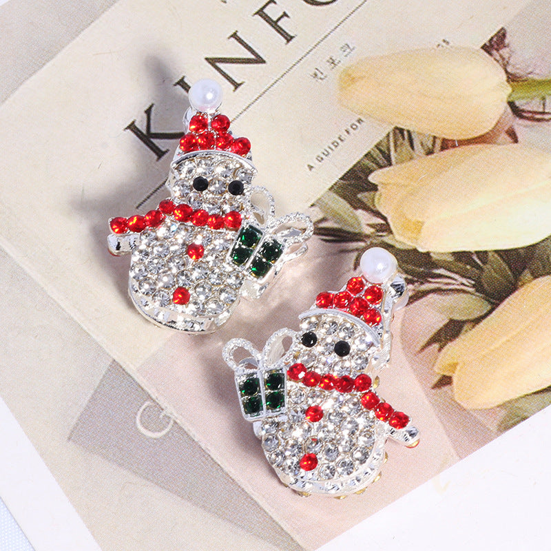 Wholesale 5pcs/pack Cute  snowman beads  Crystal Beads
