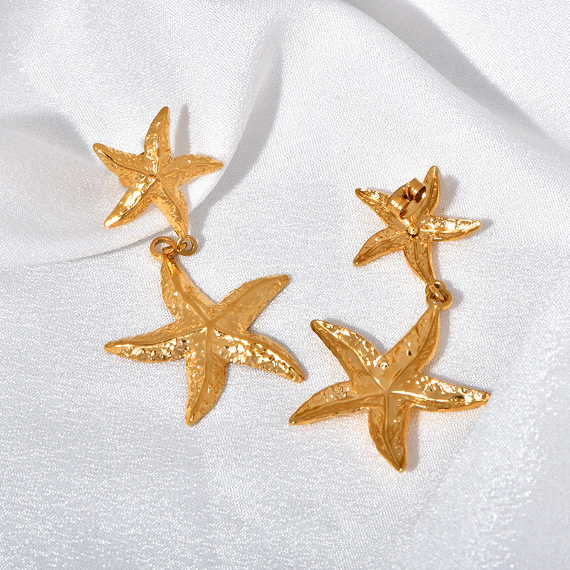 Wholesale wholesale personality fashion new marine series earrings Joker starfish earrings