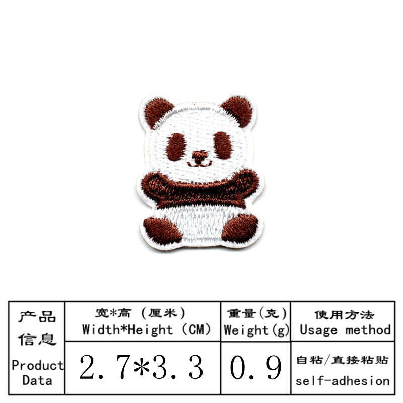 Wholesale cartoon animal embroidery DIY Patches