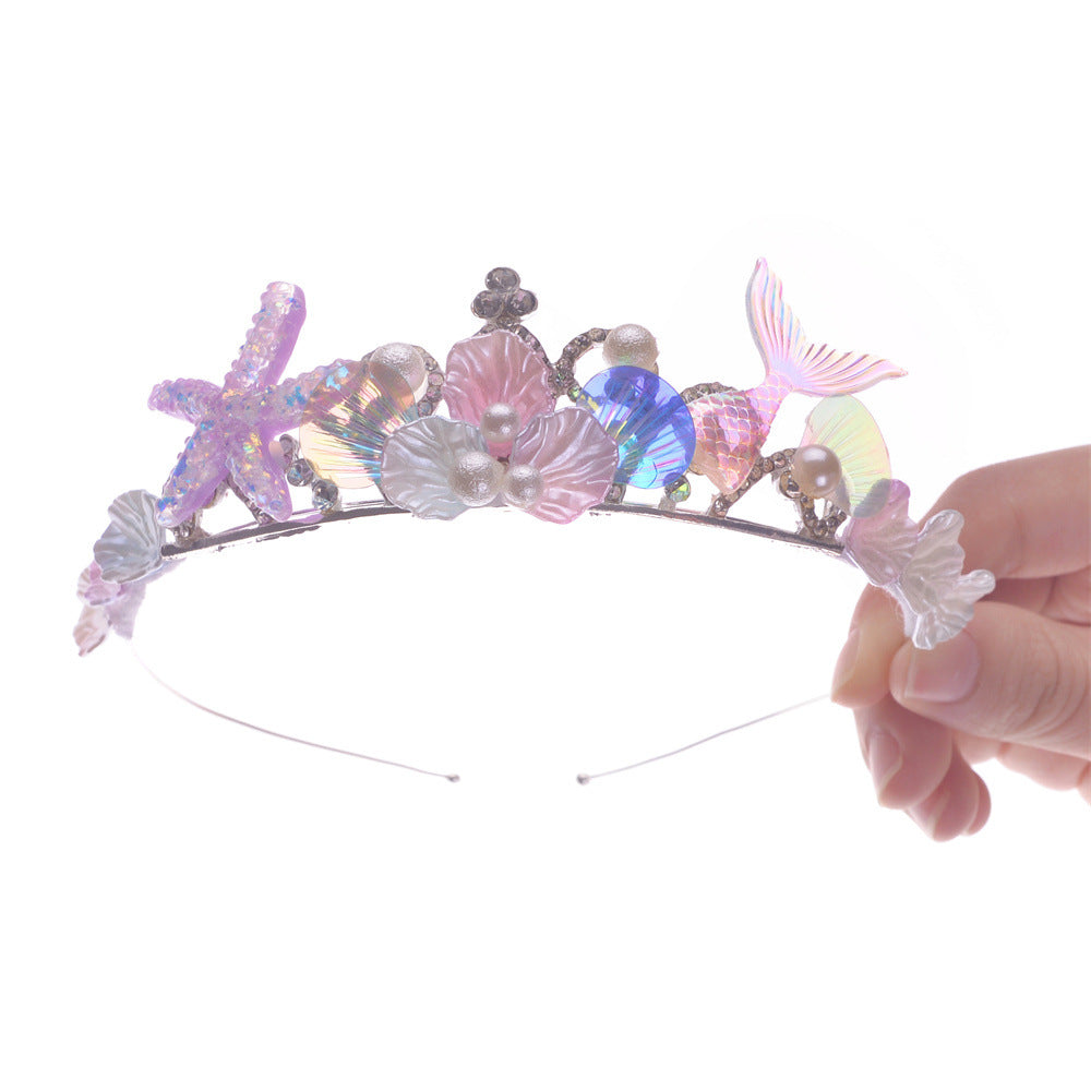 Wholesale Mermaid Rhinestone Comb Crown Hairpins and Headbands