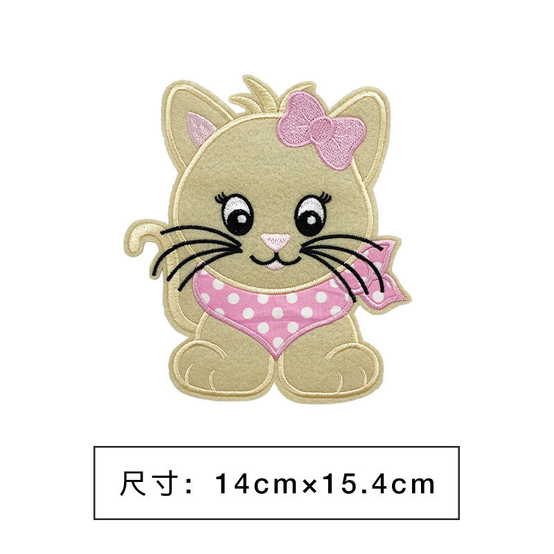 Wholesale Cartoon embroidery clothing decoration large patch cloth stickers